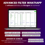 Gerador e Filtro de Números para WhatsApp Avançado – Advanced Filter