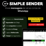 Simple Sender – Disparador Massivo com Rotatividade de Chips 2024