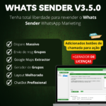 Whats Sender  – Disparador de Mensagens em Massa Para WhatsApp + Gerador de Licenças